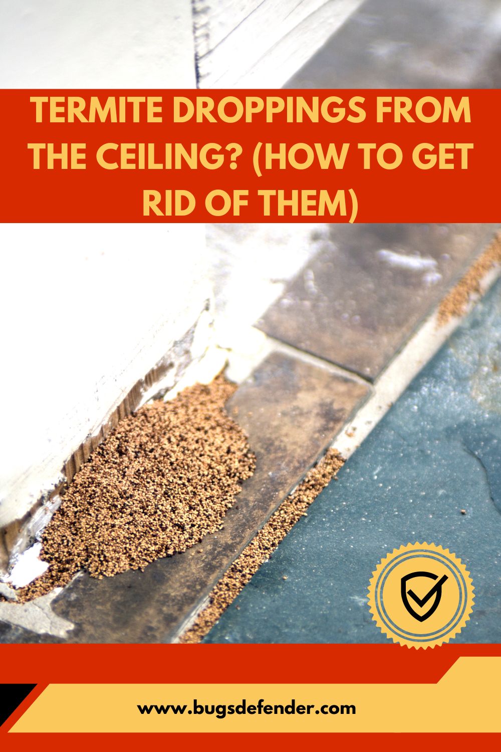 Termite Droppings from the Ceiling? (How to Get Rid of Them) pin2