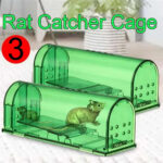 3Pcs Transparent Reusable Cage Humane Small Live Animal Traps