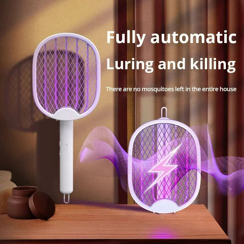 Foldable Electric USB Rechargeable Bug Zapper Racket 4