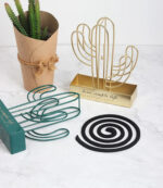 Nordic Cactus/Leaves Iron Mosquito Coil Holder Home Decoration