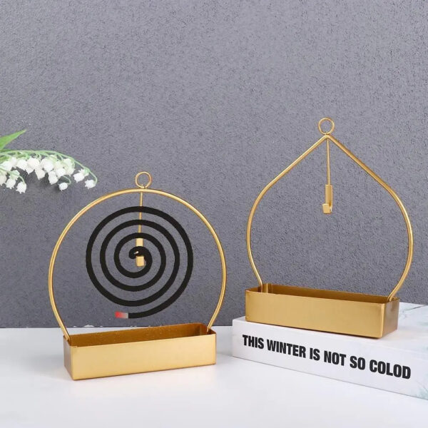 Nordic Home Outdoor Indoor Decorative Iron Mosquito Coil Holder